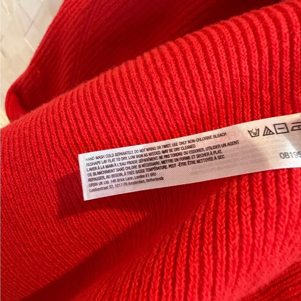 NWT new medium Anthropologie daily practice full speed halter dress knit red